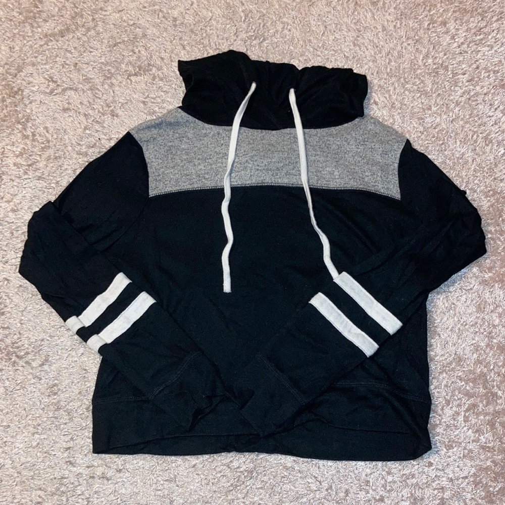 Black and Gray Hoodie Shirt